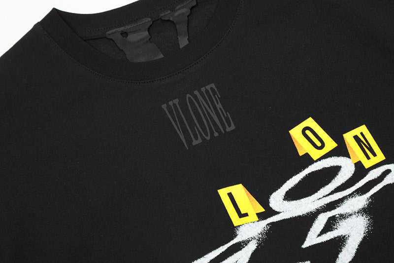 VLONE Tape Pattern Big V Letter letter T-Shirts