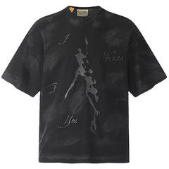 Gallery Dept.Mud Dyed Hand Painted Balenciaga Style T-Shirts