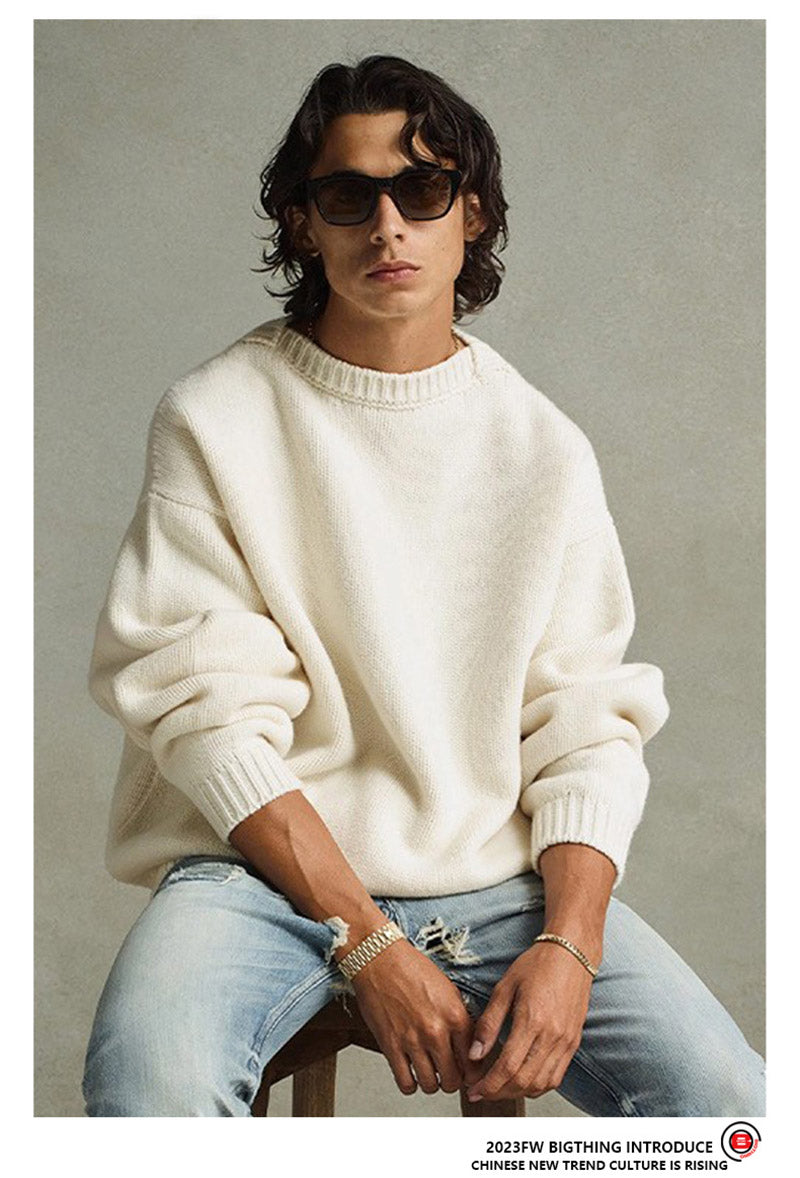 Fear of god Solid color fish mouth round neck Sweaters