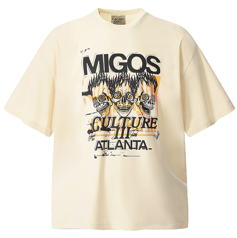 Migos x Gallery Dept. For Culture lll Three Skulls T-Shirts