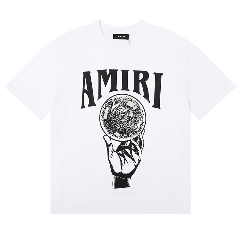 AMIRI Crystal Ball Logo-Intarsia Cashmere T-Shirts