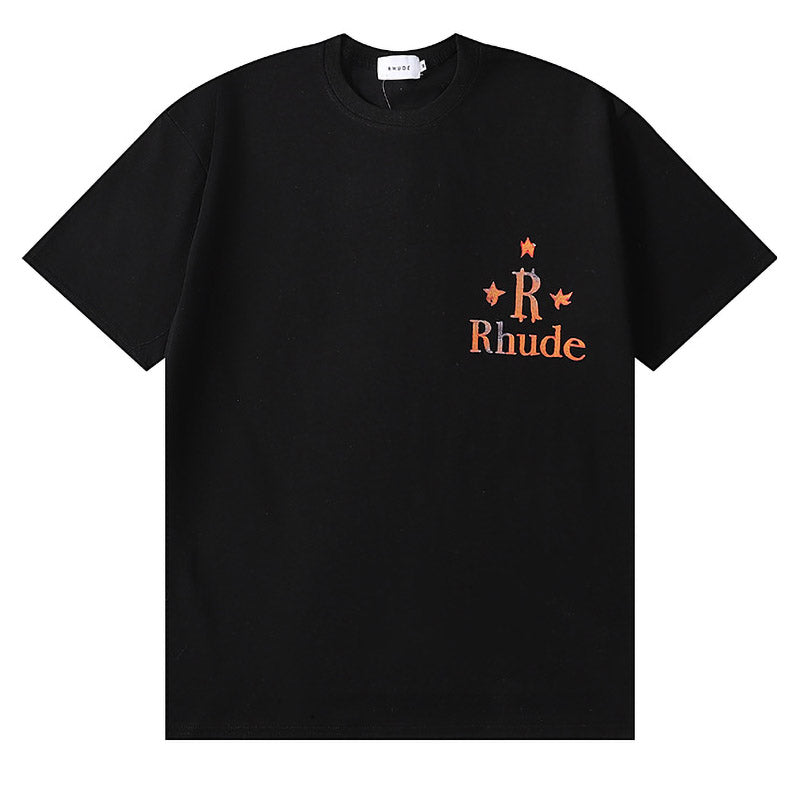 RHUDE star print high street hip hop T-Shirts