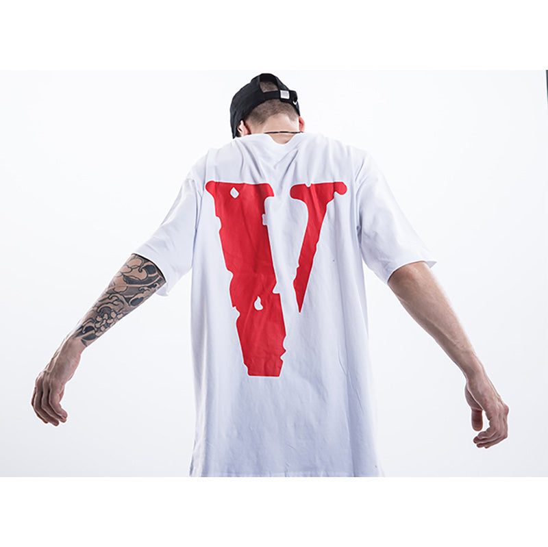 VLONE Staple Blue Red Large V T-Shirts