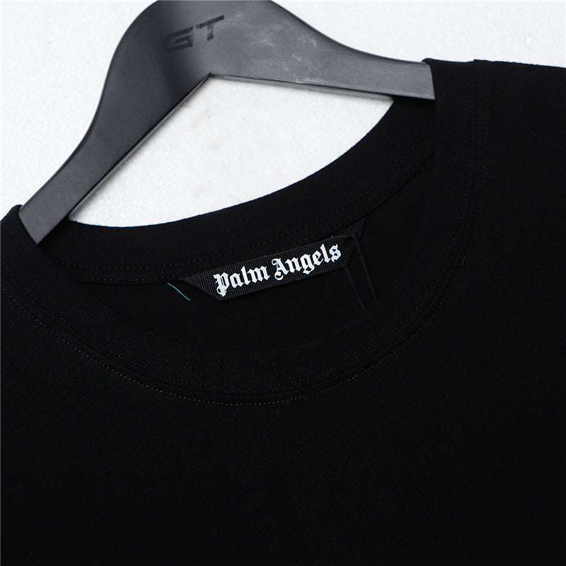 Palm Angel Melted Logo Heat Press Short Sleeve T-Shirt