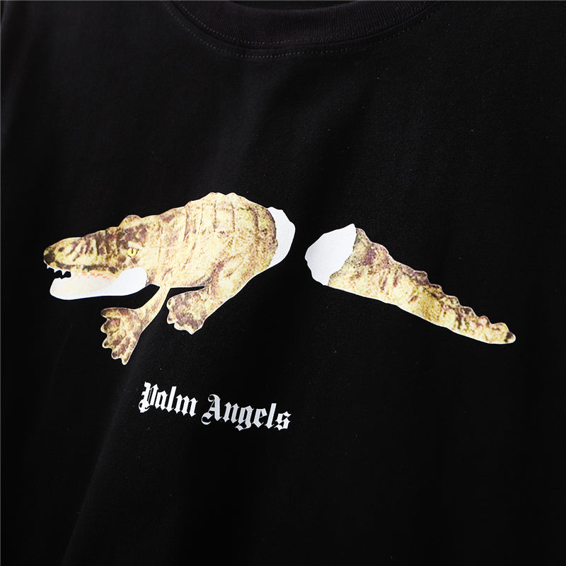 Palm Angel Croc Print Short Sleeve T-Shirt