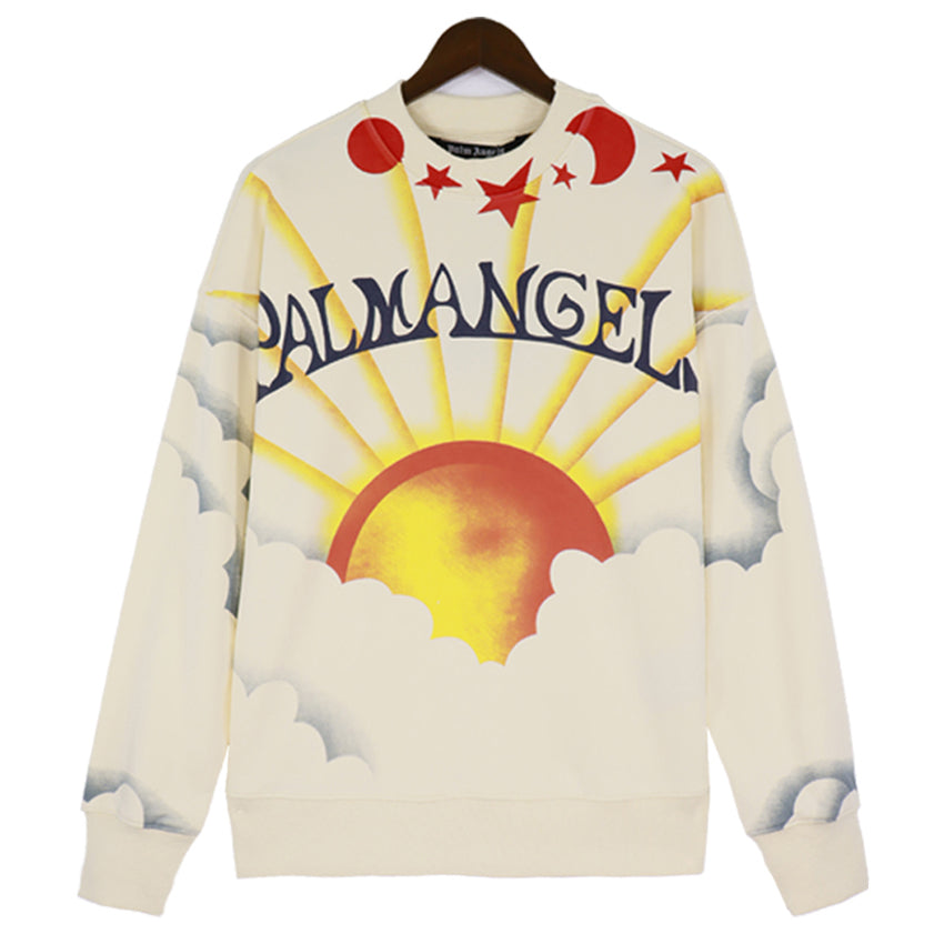 Palm Angels Sunrise PiercesTHE Clouds Sweatshirts